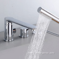 Contemporary Freestanding Washbasin Mixer With Shower